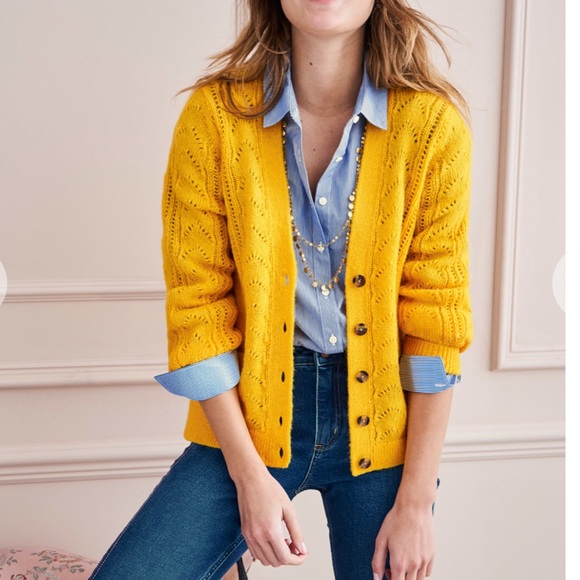 Boden Sweaters - Boden Erica Mohair Wool Cardigan  L New